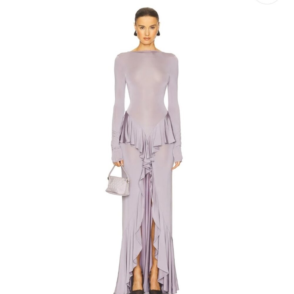 Elegant Lavender Maxi Dress